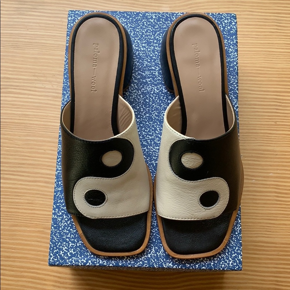 Paloma Wool balance mule yin yang Anthropologie - Picture 2 of 5